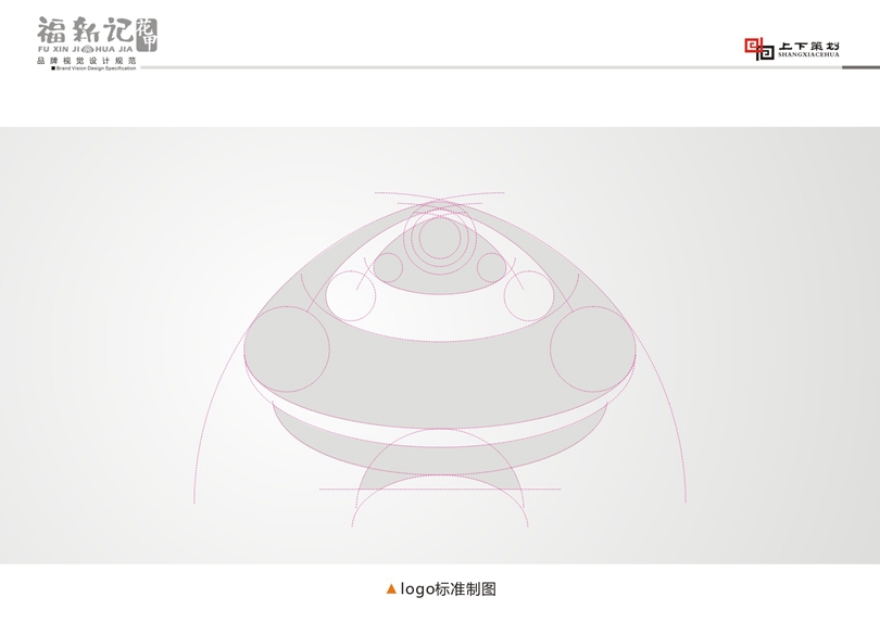 福新記花甲標(biāo)志設(shè)計(jì)，新鄉(xiāng)logo設(shè)計(jì)